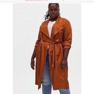 Torrid size 4 copper trench jacket